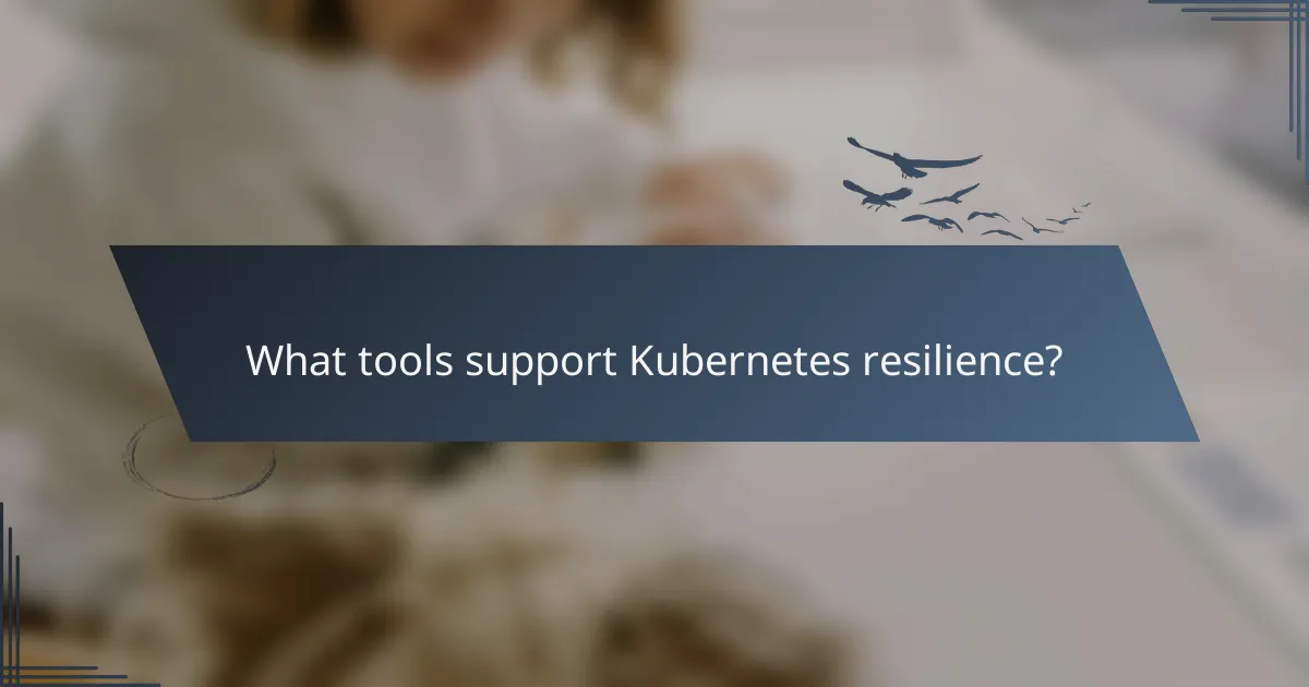 What tools support Kubernetes resilience?